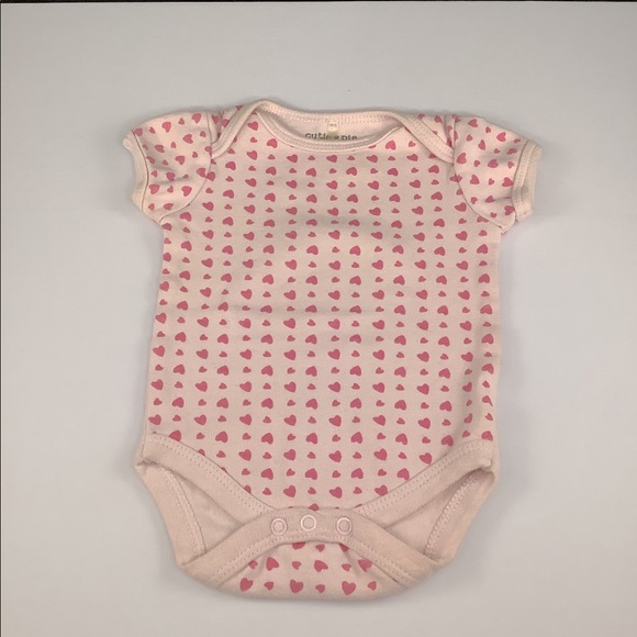 Cutie Pie Infant Pink Heart Onesie 3-6 Mos. - Picture 6 of 6